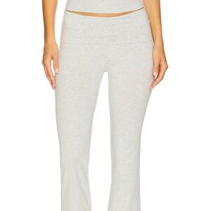 SKIMS Light Heather Gray Flare Pants